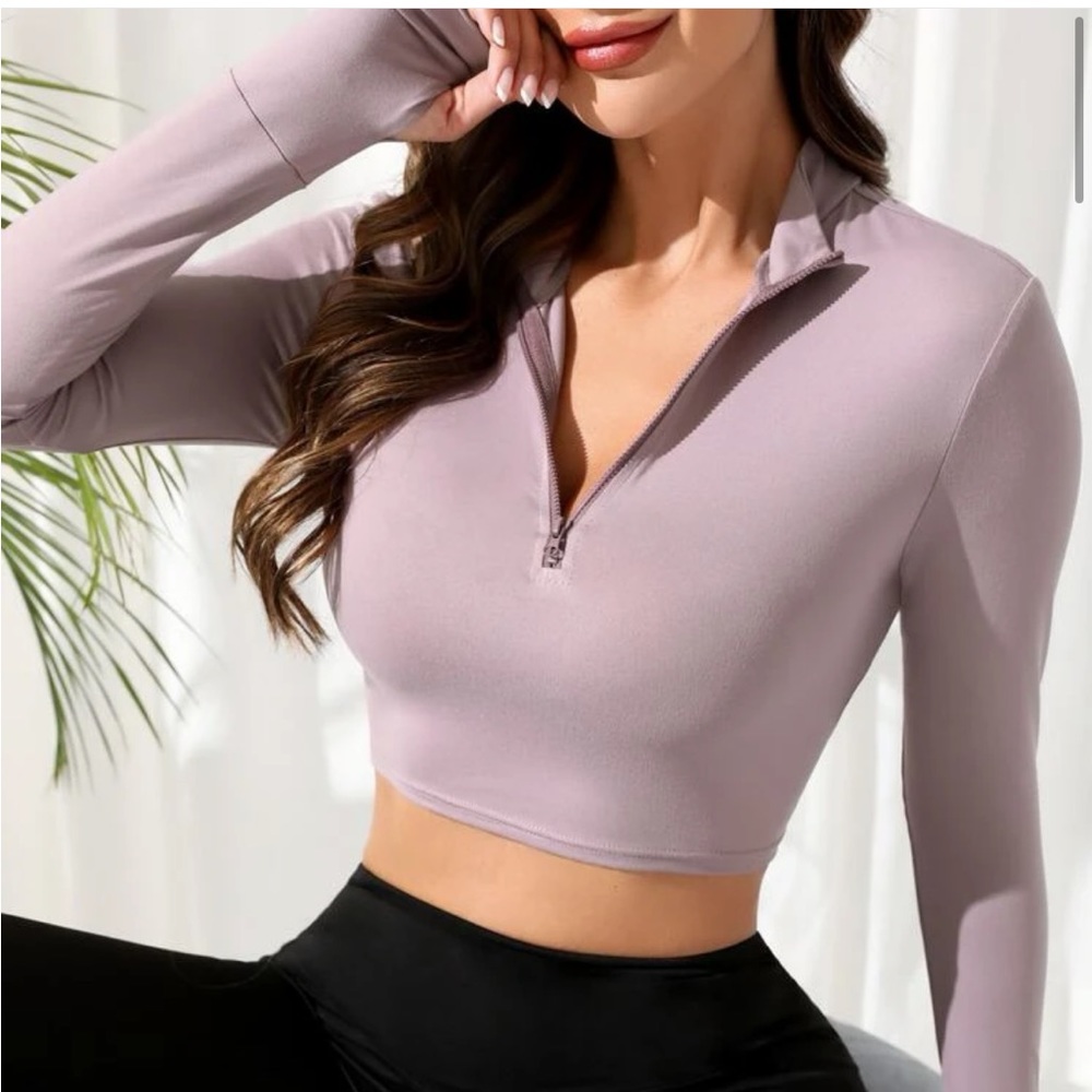 Half Zip Up Work out Sweatshirt